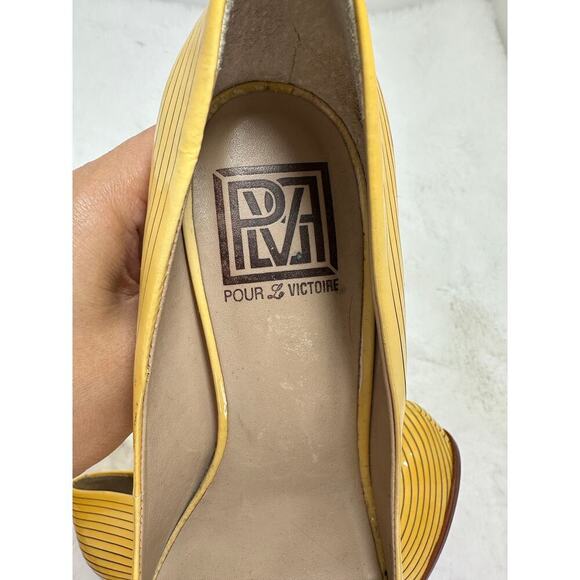 Pour La Victoire, Yellow Women's Shoes, Heels Size 6.5 US - Picture 12 of 15
